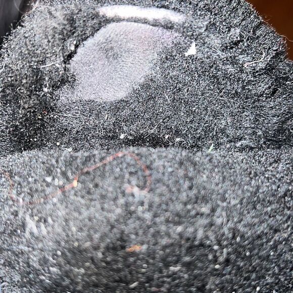 Ugg Black Fur Slides Sandals Size 4 - Picture 6 of 6